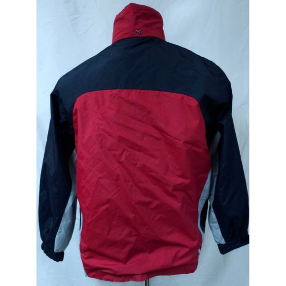 Steve and Barry's Youth Boys XL Multicolor Full Zip Snap Rain Windbreaker Jacket - Picture 7 of 11